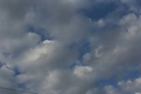 Фон Текстура Белыми Облаками Голубом Небе — стоковое фото