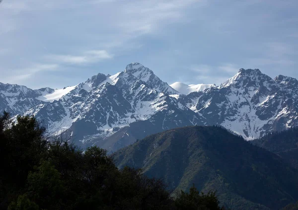 Paisagem Nas Montanhas Cidade Almaty — Fotografia de Stock