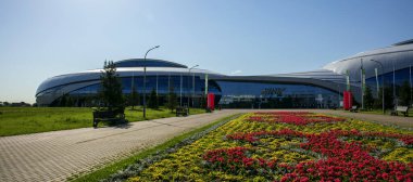 Kazakistan 'ın Almaty şehrindeki Buz Sarayı' Halyk Arena 'da..