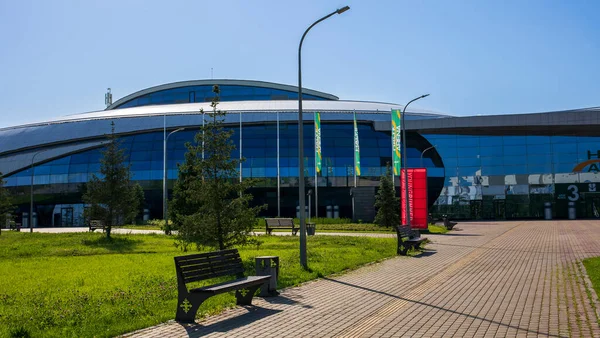 Kazakistan Almaty Şehrindeki Buz Sarayı Halyk Arena — Stok fotoğraf