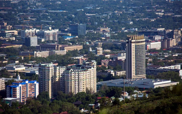 Pohled Město Almaty Letním Dni Republika Kazachstán — Stock fotografie