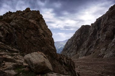 Chimbulak, Almaty 'de kayak merkezi. Yaz. Kazakistan Cumhuriyeti.