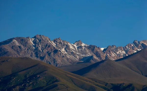 Landscape Mountains Issyk Kul Lake Kyrgyzstan — Fotografia de Stock