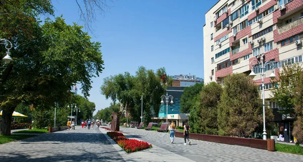 Вид Місто Алмати Республіка Казахстан 2022 — стокове фото