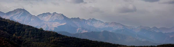 Paisagem Nas Montanhas Almaty Manhã Outono — Fotografia de Stock