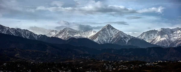Landschap Almaty Bergen Herfst Ochtend — Stockfoto