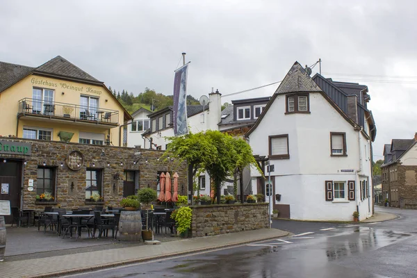 Treis Karden Deutschland 2019 Traditionelles Moselweinrestaurant Beliebter Wein Und Ferienort — Stockfoto