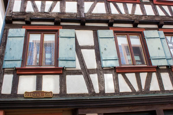 Casa Meia Madeira Histórica Spitalstrasse Schiltach Floresta Negra Baden Wurttemberg — Fotografia de Stock