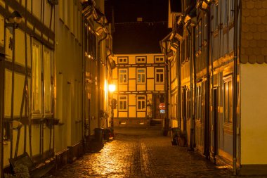 Almanya 'nın Werra Vadisi' ndeki Witzenhausen kasabası, Hessen.