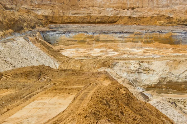 Almanya 'da Brueggen' de kil madenciliği, Kuzey Ren Vestfalyası, Almanya