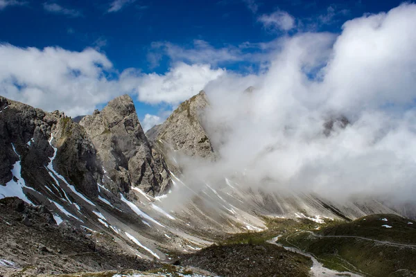Τοπίο Του Lienz Dolomites Στην Αυστρία Πανόραμα Μαζικών Αλπικών Βουνών — Φωτογραφία Αρχείου