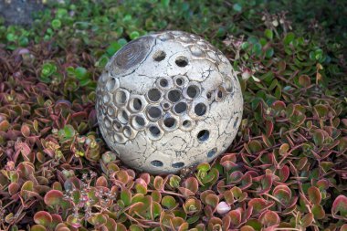 Garden ball, garden ceramics, garden decoration, light ball, handwork