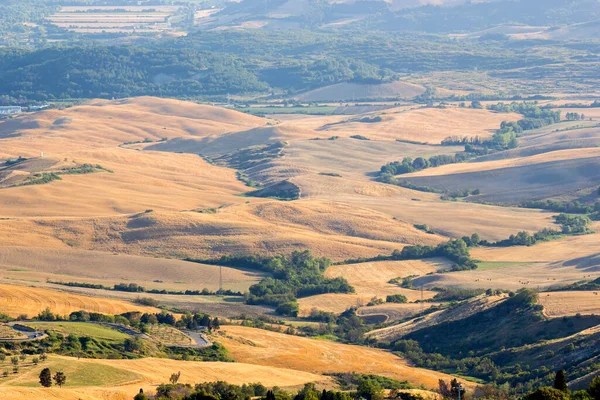 Vista Del Paisaje Típico Toscana Verano Italia —  Fotos de Stock