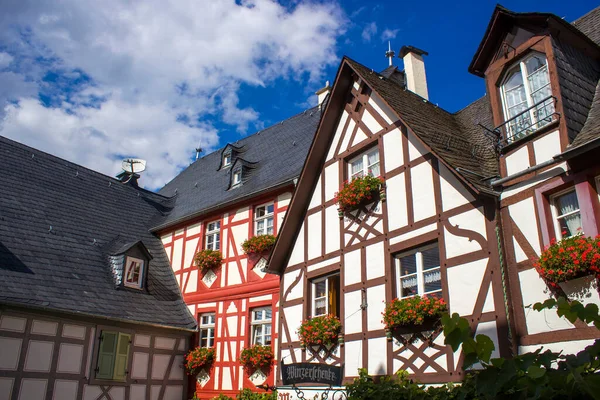 Beilstein Alemanha Setembro 2022 Aldeia Histórica Longo Rio Mosela Com — Fotografia de Stock