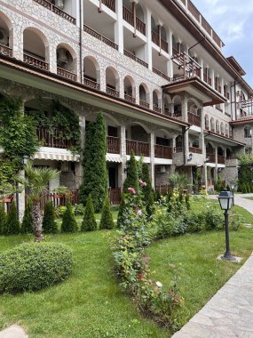 flower beds in season