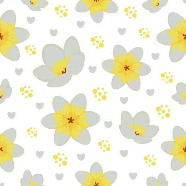 Квіти Жасмину Безшовний Візерунок — стоковий вектор