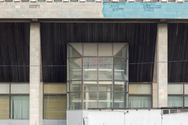 Ein Teil Des Gebäudes Ist Sowjetischen Konstruktivismus Hergestellt Architektur Der — Stockfoto