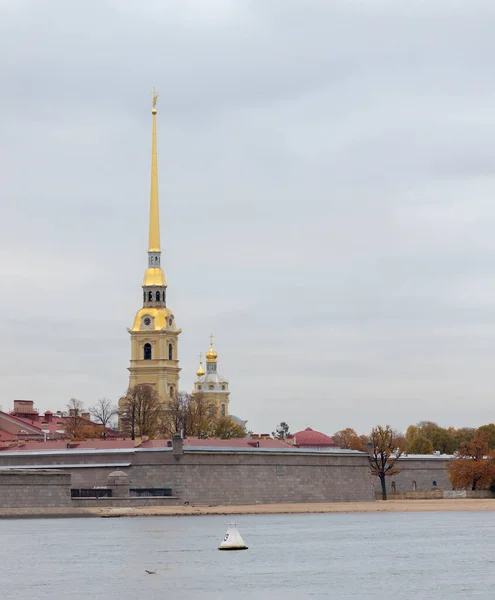 Peter Paul Fort Neva Rivier Sint Petersburg Rusland — Stockfoto
