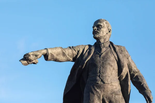 Sankt Petersburg Ryssland November 2021 Staty Vladimir Lenin Moskva Torget — Stockfoto