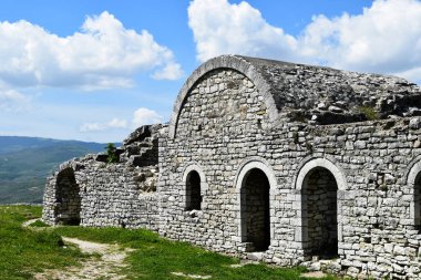 Part of the remaining castle in Berat, Albania