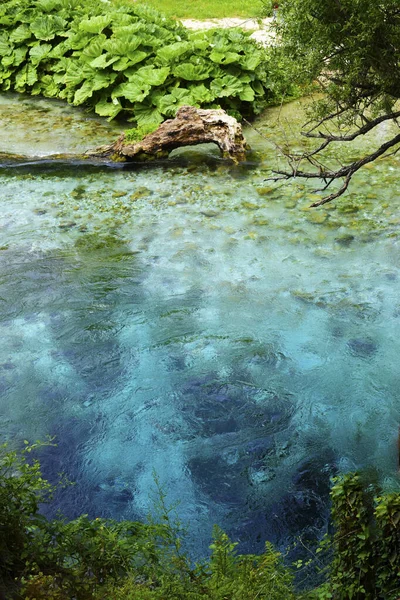 Blue Eye Karst Spring City Saranda Southern Albania — Fotografia de Stock