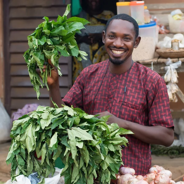 African Nigerian Male Sales Person Trader Businessman Shop Owner Entrepreneur — Fotografie, imagine de stoc