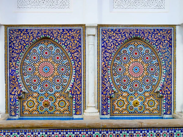 Padrões Mosaicos Intricados Rabat Marrocos — Fotografia de Stock