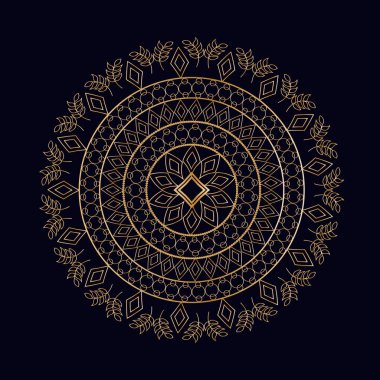 luxury Indian ornamental mandala free vector art