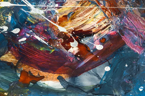 Colorful Abstract Painting Background with impasto textures. Oil and acrylic painting, Thick paint texture. High Detail. Brushstrokes of paint. Modern art. Contemporary art
