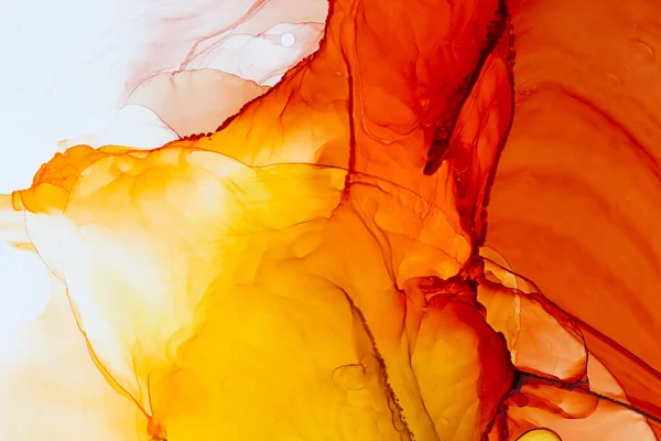 Vibrant Abstract Artwork Trendy Wallpaper Ink Colors Bright Luminous Translucent — Stockfoto