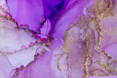 Mistik Alkol mürekkebi soyut arka plan. Modern sanat. Soyut sanat eserleri. Moda pembe ve altın duvar kağıdı.