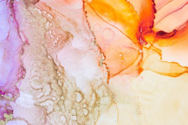 Mistik Alkol mürekkebi soyut arka plan. Modern sanat. Soyut sanat eserleri. Renkli duvar kağıtları.