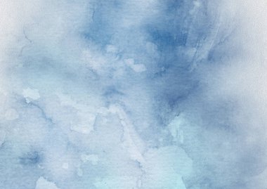 Arkaplan için soyut mavi suluboya. Yaratıcı soyut boyalı arkaplan, duvar kağıdı, doku.