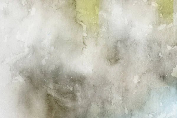 背景に緑と薄灰色の水彩画を抽象化 創造的な抽象的な絵の背景 テクスチャ — ストック写真