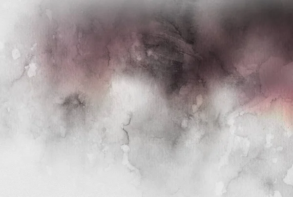 背景は紫と灰色の水彩画 創造的な抽象的な絵の背景 テクスチャ — ストック写真