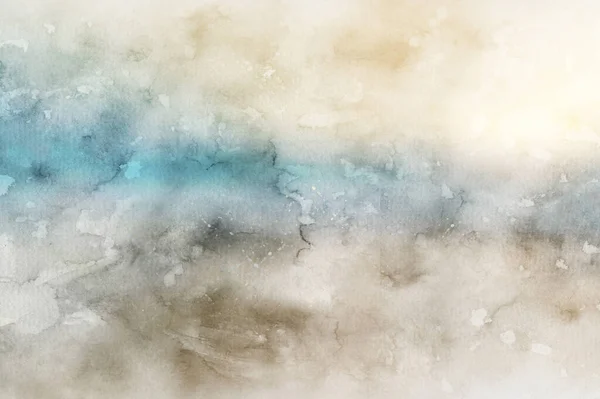背景用の抽象的なビーチの海の水彩 創造的な抽象的な絵の背景 テクスチャ — ストック写真