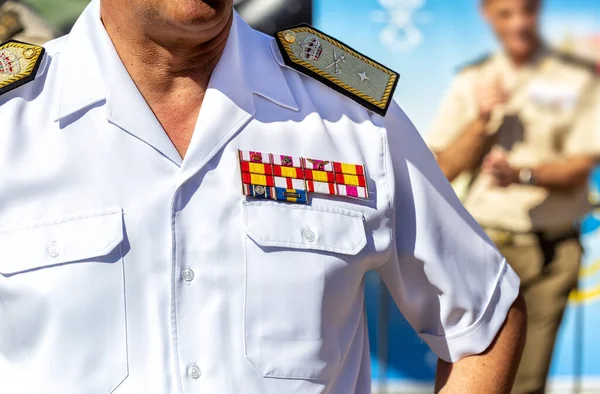 Military Uniform Officer Spanish Armed Forces Military Honours Military Rank — Stock Photo, Image
