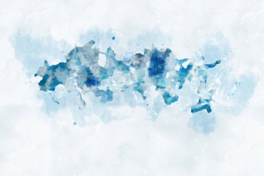 Dokular ve arka planlar için soyut okyanus suluboya arka planı. Güzel mavi boya.