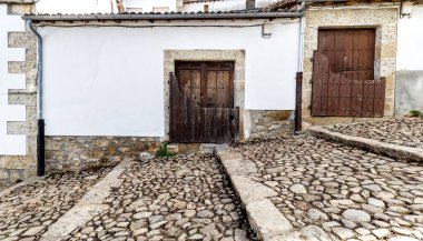 Candelario 'da popüler bir mimari. İspanya.  
