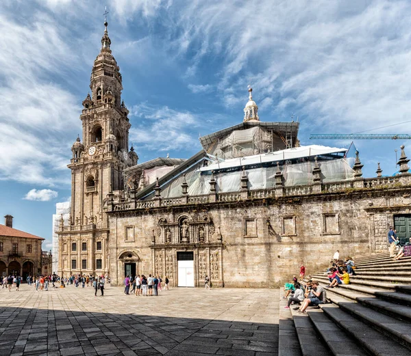 Santiago Compostela Španělsko Srpna 2019 Katedrála Santiago Compostela Katedrála Údajným — Stock fotografie