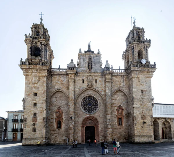 Santiago Compostela Španělsko Srpna 2019 Mondoedská Katedrála Mondoedská Katedrála Římskokatolická — Stock fotografie