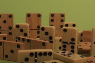 Domino arka planı. 3d illüstrasyon