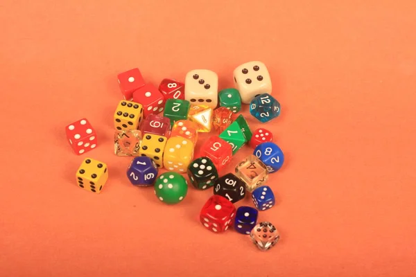 Würfel Cassino Glücksspiel Wette Spiel Zahl Mathematik Lernen Lehren — Stockfoto