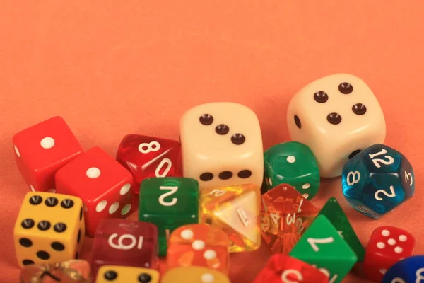 Würfel Cassino Glücksspiel Wette Spiel Zahl Mathematik Lernen Lehren — Stockfoto