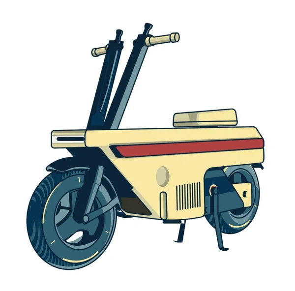 future motorbike vector illustration with electric power
