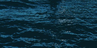 Çevre korumasını sembolize eden vektör görüntüsü, sakin bir denizin yüzeyindeki dalga arkaplanını tasvir ediyor.