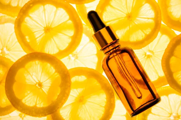 Citrus essential oil, vitamin c serum, oil beauty care or aroma therapy.