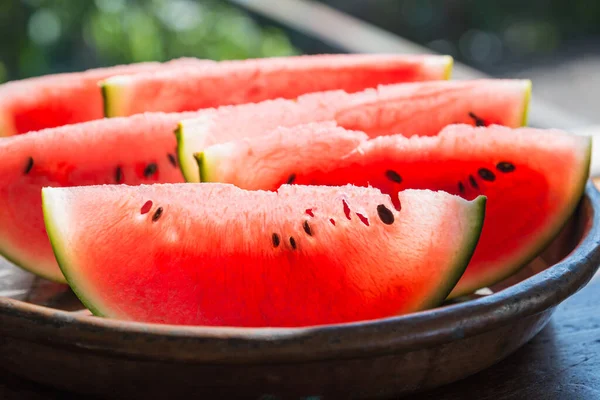 Watermelon fresh fruit. Slices of watermelon background.