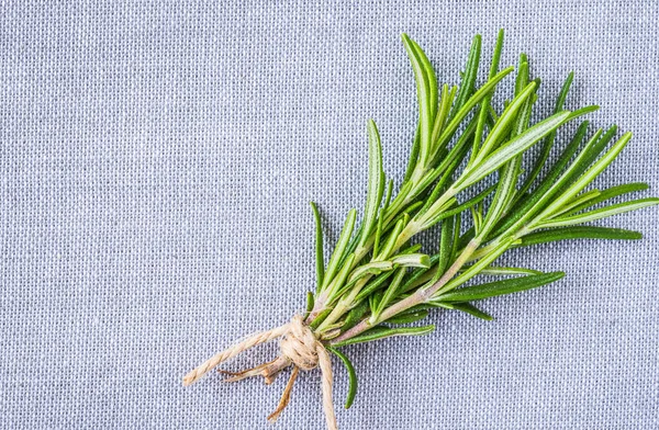 Fresh Rosemary Herb Bunch Top View Copy Space Background — Stock Photo, Image