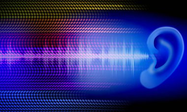 Neon ışıkları ile soyut arkaplan